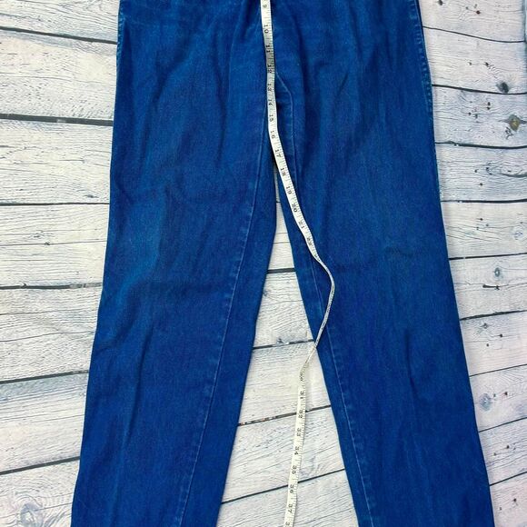 Vintage Wrangler Silverlake Classic Bareback High Rise Dark Jeans Size 3/4 x 36 - Picture 3 of 8